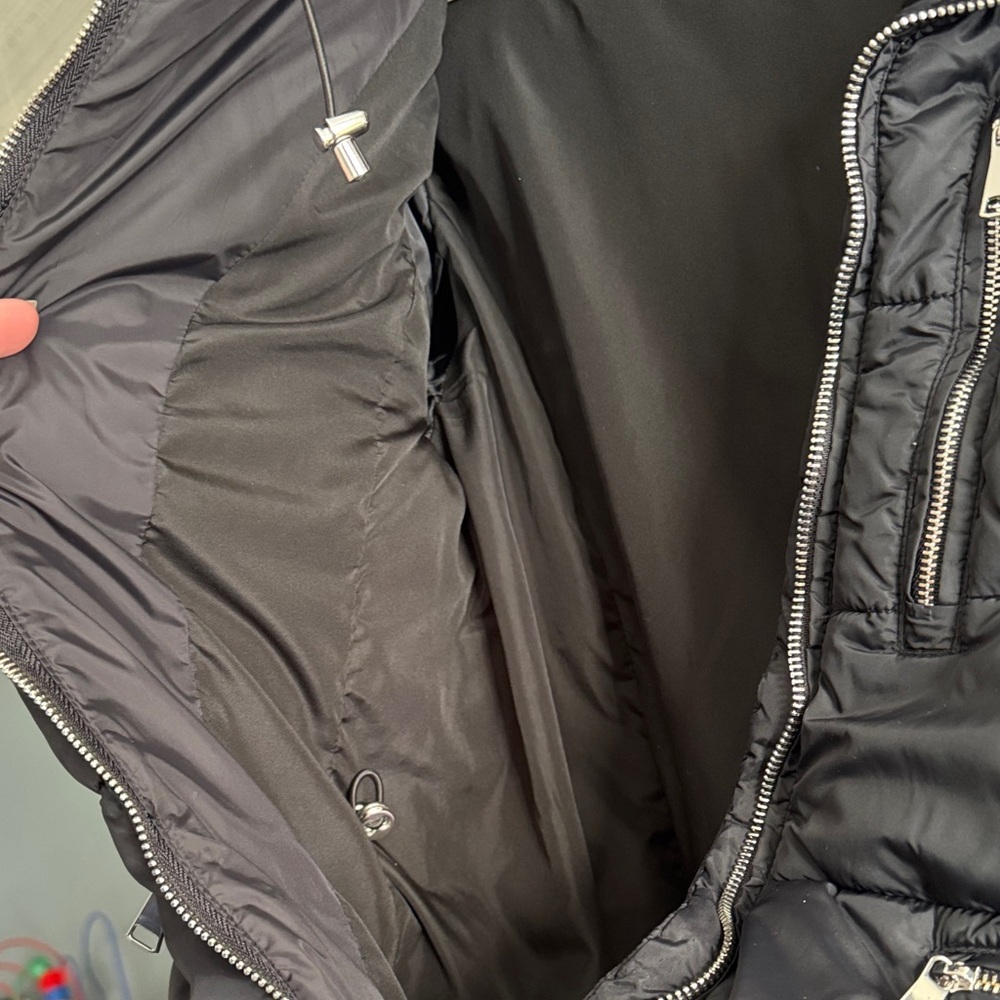 Zara Black Hooded Puffer Jacket - Picture 9 of 11